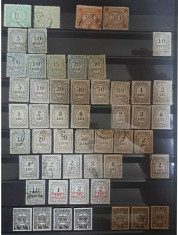 Lot timbre taxa de plata 1920 - 1947 foto
