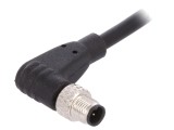 Conector M5 Mufă 3-PIN &icirc;n Unghi IP67 60V