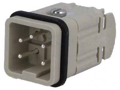 Conector HDC Inserturi Contact Tată 5 4 PE 10A foto