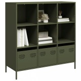 VidaXL Dulap &icirc;nalt, verde măsliniu, 101,5x39x103,5 cm, oțel
