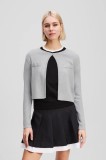 Karl Lagerfeld cardigan din amestec de l&acirc;nă IKON culoarea gri, light, A3W18033