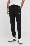 HUGO pantaloni de trening din bumbac culoarea negru, uni 50509965