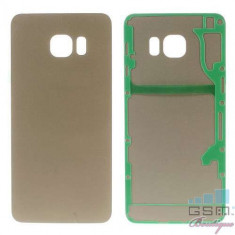 Capac Baterie Spate Samsung Galaxy S6 edge Plus G928 Cu Adeziv Sticker Auriu foto