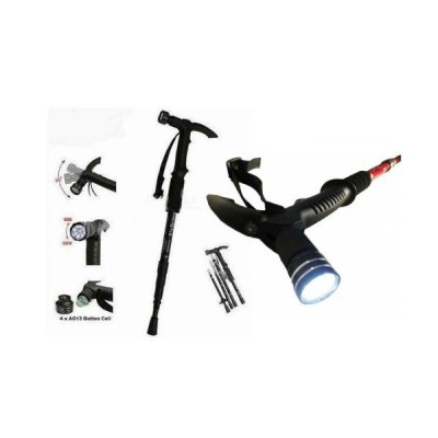 Baston Telescopic de Sprijin cu Antishock si Lanterna foto