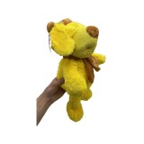 Catel de plus galben cu fular maro si dimensiunea de 40cm