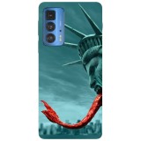 Husa compatibila cu Motorola G50 model Statue of liberty, Silicon, TPU, Viceversa, Transparent, Carcasa