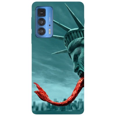 Husa compatibila cu Motorola Edge 20 Lite model Statue of liberty, Silicon, TPU, Viceversa foto