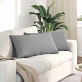 vidaXL Perne pentru canapea 2 pcs Gri 80 x 40 cm țesătură 42013709