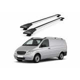 Bare portbagaj transversale auto aluminiu compatibile Mercedes Benz Vito (W639) Van 2003-2014 116-120 cm Cod: KL1