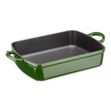 Tava din fonta emailata pentru cuptor Navaris, rezistenta pana la 260&deg;C, verde, 59009.01.80