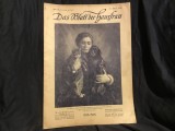 Revista limba germana - Das Blatt der Hausfrau ( Foaia Gospodinei ) din 12 martie 1916 / 22 pagini !
