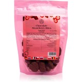 Să M&acirc;ncăm Sănătos Felii de căpșuni liofilizate &icirc;n ciocolată 200 g legume uscate prin congelare &icirc;n ciocolată 200 g