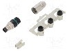 Conector M8, 3 pini, clasa etanseitate IP65, IP67, HARTING - 21021511305
