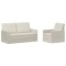 Set de canapea 2 pcs Crem Catifea - 2
