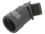 Conectori &icirc;n unghi 45&deg; poliamidă 6 filet metric
