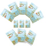 Cumpara ieftin Set carnetele de buzunar Vis acvatic 10 + 1, 100 foi albe, 5 x 8 cm