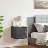 VidaXL Dulap de perete, gri, 31,5x30x30 cm, lemn masiv de pin