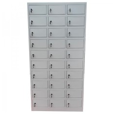 Vestiar Dulap metalic Premium pentru valori cu 30 compartimente, 900x500x1800 mm (LxlxH), Neasamblat, PLUS