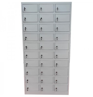 Vestiar Dulap metalic Premium pentru valori cu 30 compartimente, 900x500x1800 mm (LxlxH), Neasamblat, PLUS foto