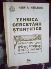 a7 Tehnica cercetarii stiintifice - Horia Hulban