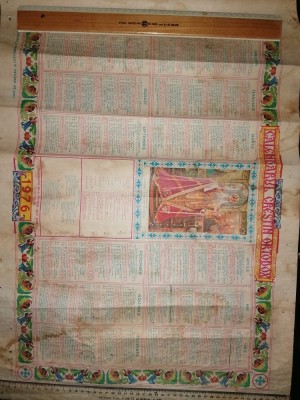 CALENDAR ORTODOX DE PERETE 1976 foto
