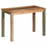 vidaXL Masă de bucătărie, 110x55x76 cm, lemn masiv reciclat
