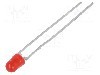 Dioda LED, 3mm, portocalie, 1,6...13mcd, 10mA, 2,4...3V, VISHAY - TLHR4400-AS12