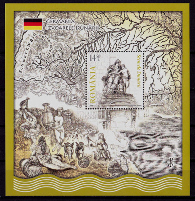 RO 2010 LP 1864 &amp;quot;Stemele Dunarii I &amp;quot; - colita nr. 469 ,MNH foto