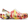 Saboti Crocs Glow Marbled Classic Clog Kids Rosu - Varsity Red/Multi, 28 - 30, 32 - 34, 36