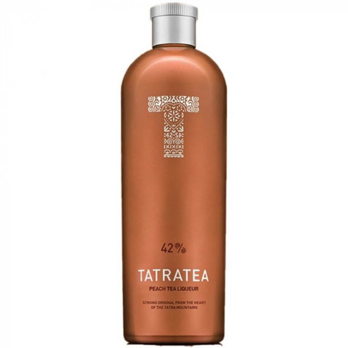 Lichior pe Baza de Ceai Tatratea Peach and White, 0.7 L, 42% Alcool, Lichior Tatratea Peach and White Tea Liqueur, Lichior de Ceai Tatratea, Tatratea