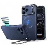 Husa MagSafe pentru Apple iPhone 18 Pro Max / 17 Pro Max, ESR, Cyber Armor Kickstand, Albastra