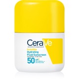 CeraVe Invisible Hydrating Fluid Sunscreen SPF 50 protective fluid cu efect de hidratare SPF 50 50 ml