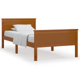 Cumpara ieftin Cadru de pat, maro miere, 100x200 cm, lemn masiv de pin