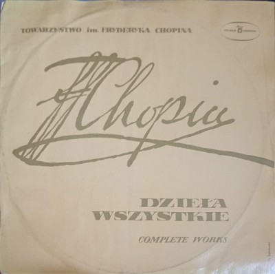 Disc vinil, LP. Towarzystwo Im. Fryderyka Chopina - Dzieła Wszystkie (Complete Works)-FRYDERYK CHOPIN-252538 foto