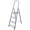 Scara aluminiu pliabila, 4 trepte, platforma, 125kg, Strend Pro D4