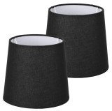 Set 2 Abajururi, E14, Negru/Alb, Navaris, NAV000012AE007C