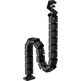 Organizator cabluri/canal cablu inaltime reglabila max. 1.34m Negru, InLine IL59996D