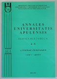 ANNALES UNIVERSITATIS APULENSIS , SERIES HISTORICA , 4 - 5 , LITTERAE PERENNES , 1991 - 2001 , 2001