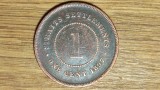R08 Straits Settlements - moneda de colectie exotica - 1 cent 1897 - regina Victoria, Asia