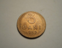3 bani 1952 UNC foto