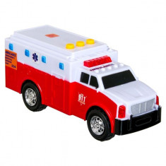 Mini Ambulanta cu sunet si lumini,16 cm