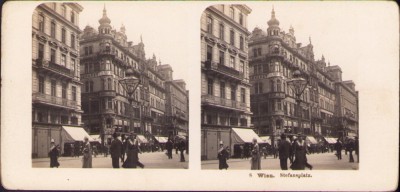 ST9N Wien, Stefansplatz, stereoscopic photo foto