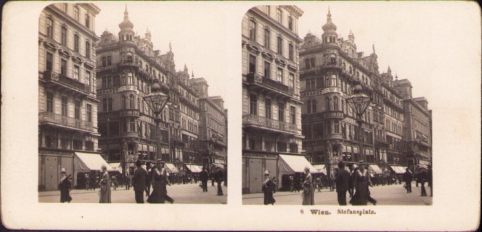 ST9N Wien, Stefansplatz, stereoscopic photo