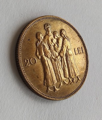 Romania - 20 Lei 1930 Hora - Varianta simpla foto