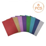 Set File Spumă A4 EVA, Multicolor, Glitter, 8 Bucăți, Oem