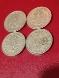 Lot 4 monede UK: 2 shillings 1948 + 1949 + 1950 + 1951 [poze]