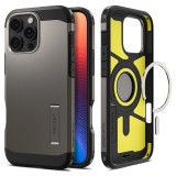 Husa iPhone 16 Pro Spigen Tough Armor MagSafe, cenusiu