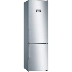 Combina frigorifica Bosch KGN397LEQ Serie 4, Sertar Vita Fresh, Iluminare LED, Super congelare automata, Raft Easy Access, Inox Look