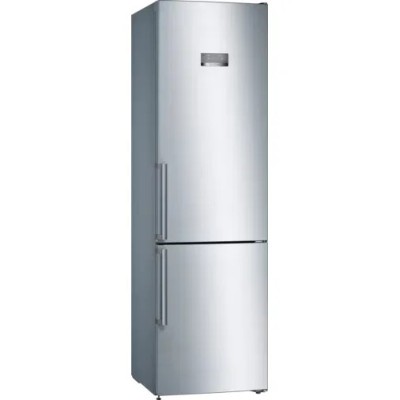 Combina frigorifica Bosch KGN397LEQ Serie 4, Sertar Vita Fresh, Iluminare LED, Super congelare automata, Raft Easy Access, Inox Look foto