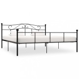 vidaXL Cadru de pat, negru, 180 x 200 cm, metal